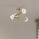 Fina 4 Light 16 inch Brushed Gold Semi Flush/Convertible Ceiling Light